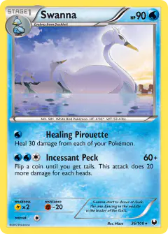 Swanna Rare card from Dark Explorers