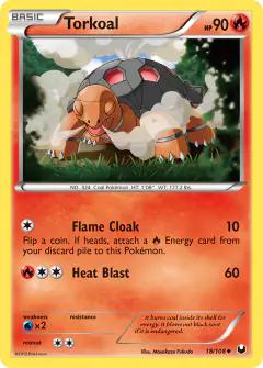 Torkoal Uncommon card from Dark Explorers