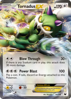 Tornadus-EX Rare Holo EX card from Dark Explorers