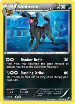 Umbreon Uncommon card from Dark Explorers