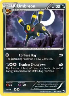 Umbreon Uncommon card from Dark Explorers