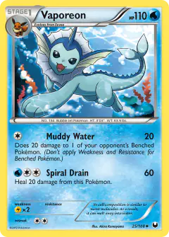 Vaporeon Uncommon card from Dark Explorers