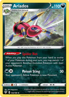 Ariados Uncommon card from Darkness Ablaze