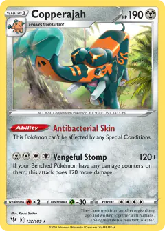 Copperajah Rare Holo card from Darkness Ablaze