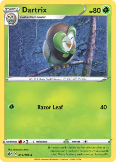 Dartrix Uncommon card from Darkness Ablaze