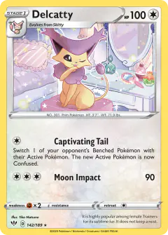 Delcatty Rare card from Darkness Ablaze
