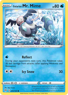 Galarian Mr. Mime Common card from Darkness Ablaze