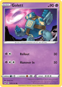 Golett Common card from Darkness Ablaze
