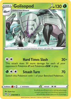 Golisopod Rare Holo card from Darkness Ablaze