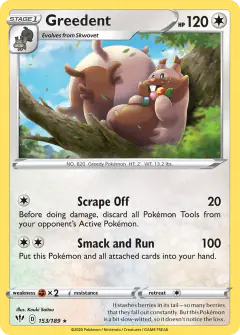 Greedent Rare card from Darkness Ablaze