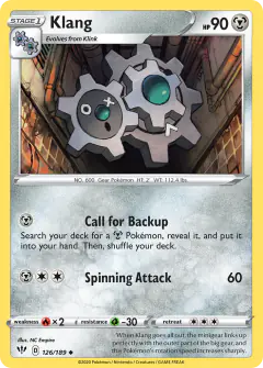 Klang Uncommon card from Darkness Ablaze