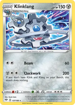 Klinklang Rare card from Darkness Ablaze
