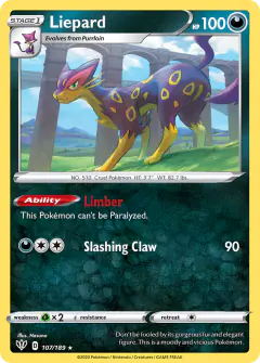 Liepard Rare card from Darkness Ablaze