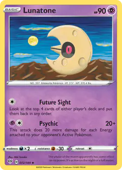 Lunatone Uncommon card from Darkness Ablaze