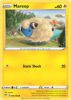 Mareep Common card from Darkness Ablaze