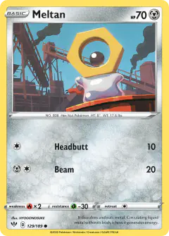 Meltan Common card from Darkness Ablaze