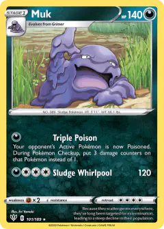 Muk Rare card from Darkness Ablaze