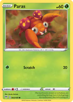 Paras Common card from Darkness Ablaze