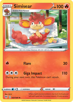 Simisear Uncommon card from Darkness Ablaze