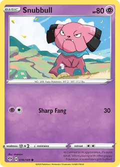 Snubbull Common card from Darkness Ablaze