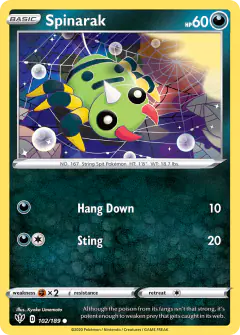 Spinarak Common card from Darkness Ablaze