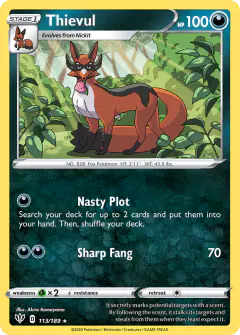 Thievul Rare card from Darkness Ablaze