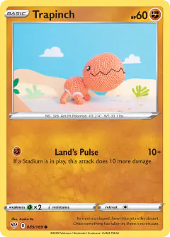 Trapinch Common card from Darkness Ablaze