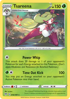 Tsareena Rare card from Darkness Ablaze