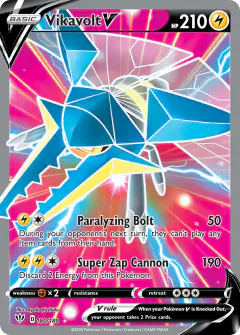 Vikavolt V Rare Ultra card from Darkness Ablaze