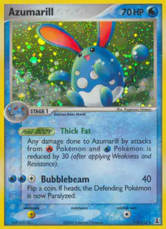 Azumarill Rare Secret card from Delta Species