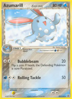 Azumarill δ Rare card from Delta Species