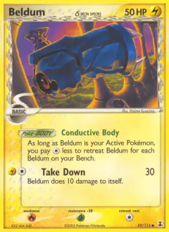Beldum δ Common card from Delta Species