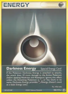 Darkness Energy Rare card from Delta Species
