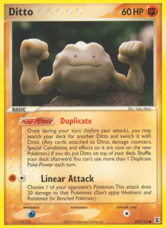 Ditto Common card from Delta Species