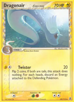 Dragonair δ Uncommon card from Delta Species