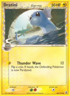 Dratini δ Common card from Delta Species
