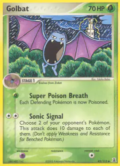 Golbat Uncommon card from Delta Species