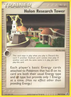 Holon Research Tower Uncommon card from Delta Species
