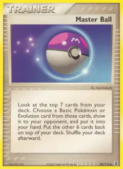 Master Ball Uncommon card from Delta Species