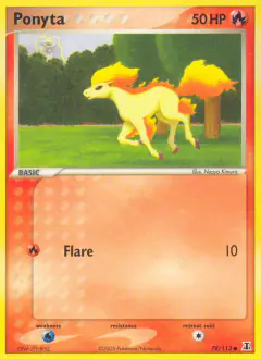 Ponyta Common card from Delta Species