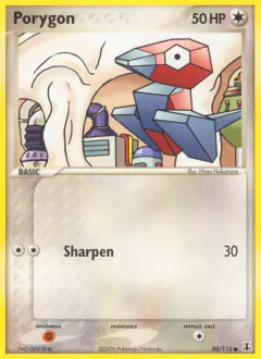 Porygon Common card from Delta Species