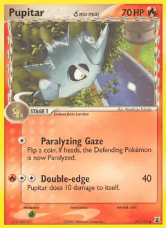 Pupitar δ Uncommon card from Delta Species