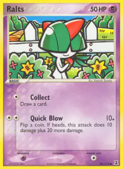 Ralts Common card from Delta Species