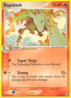 Rapidash Uncommon card from Delta Species
