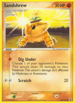 Sandshrew Common card from Delta Species
