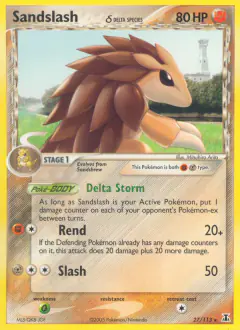 Sandslash δ Rare card from Delta Species