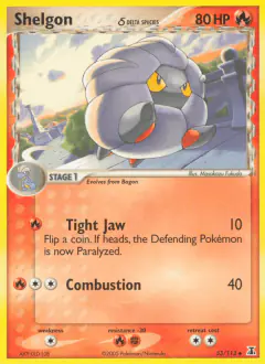 Shelgon δ Uncommon card from Delta Species
