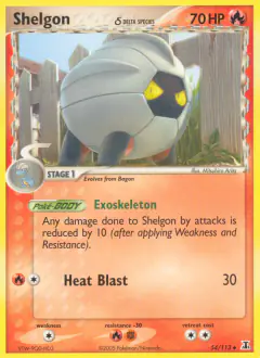 Shelgon δ Uncommon card from Delta Species