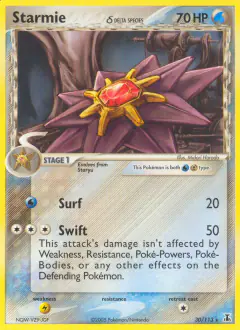 Starmie δ Rare card from Delta Species