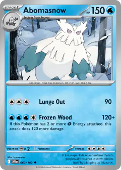 Abomasnow Uncommon card from Destined Rivals